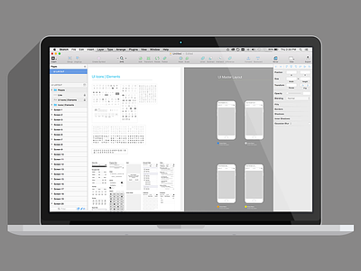 Sketch iOS UI Template ios design sketch sketch template ui design ui template