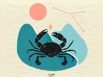 ✨♋ 𝘾𝙖𝙣𝙘𝙚𝙧 ♋✨ art cancer design graphic graphicdesign greek illustration mythology sign zodiac zodiac sign