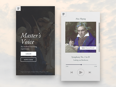 Master's Voice — Music Player Concept