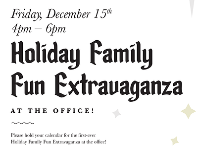 Holiday Party holiday party holiday poster print design typography