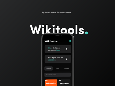 Wikitools | Mobile & Web app app design branding design mobile app ui ux