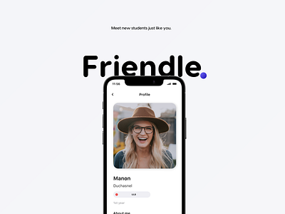 Friendle | Mobile app app design design mobile app ui ux