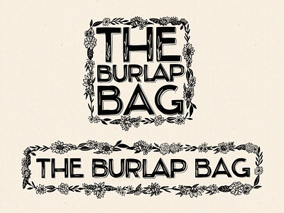 The Burlap Bag | Logo Design branding design illustration logo typography