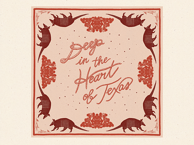 Heart of Texas | Bandana Design branding design illustration merchandise typography