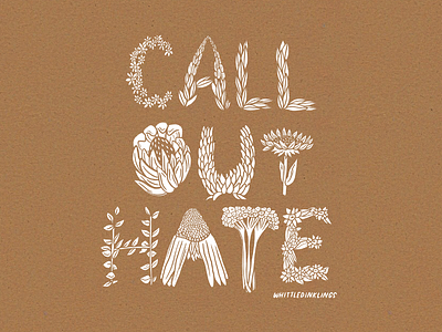 Call Out Hate | Illustration branding design illustration logo merchandise typography