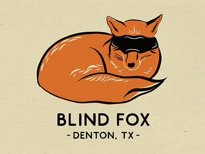 Blind Fox | Logo branding design illustration logo merchandise typography