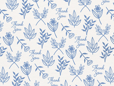 "Thank You" | Wrapping Paper Design branding design illustration merchandise typography vector