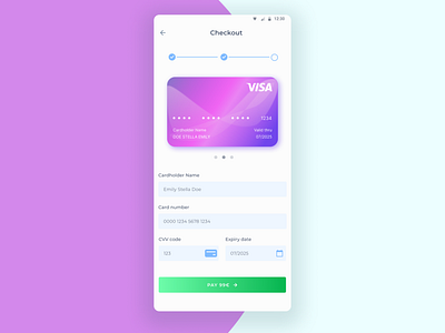 Daily UI :: 002 Credit card checkout