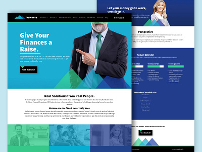 Tremonte Financial Website banking colorful copywriting finanical funny humor investing taglines web design website design