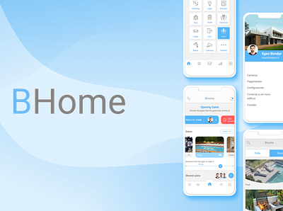 Application development for BHome app application application development design home mobile ui ux web