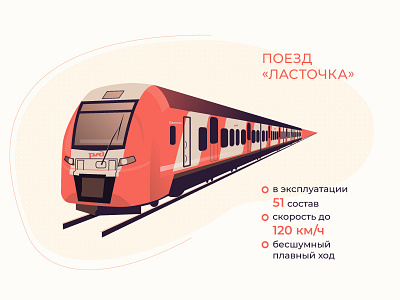 Train illustration central circle design illustration infographic metro moscow train transport vector