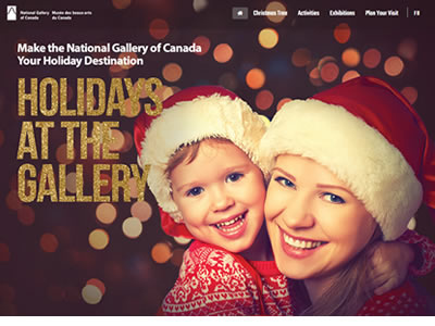 Holiday Micro site website design