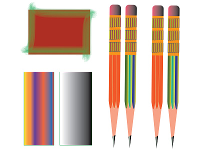 Gradient Box And Pencil 01