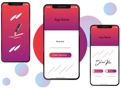 Signature app design 01