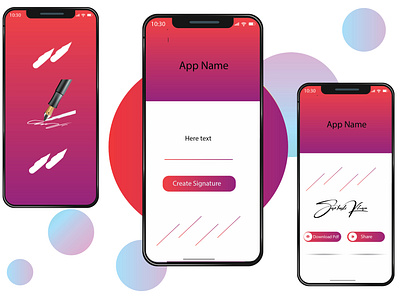 Signature app design 01