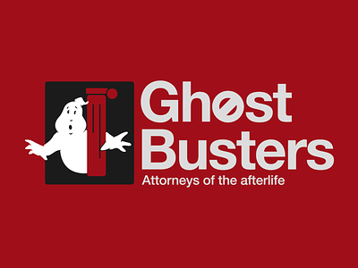 What-if the Ghostbuster film was a Law firm? branding design ghostbuster graphic design logo retro