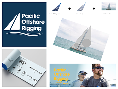 Pacific Offshore Rigging Case Study brand guidelines brand strategy branding design graphic design logo rigging sailboat sailing san diego