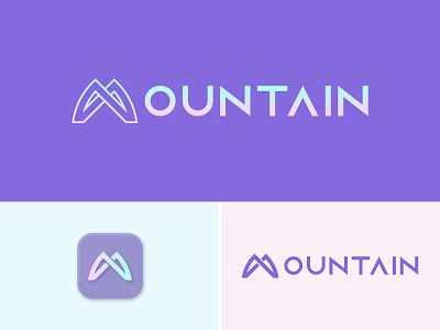 Mountain - Logo Design app branding design flat graphic design illustration illustrator logo typography vector