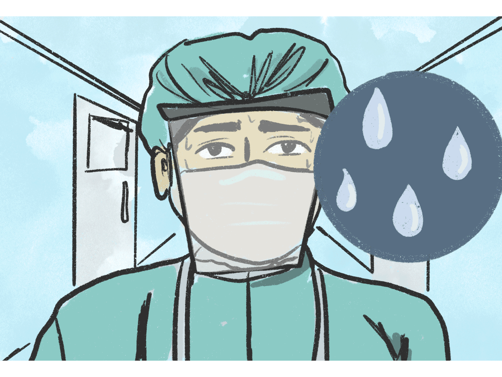 PPEs covid19 design doctor doctors drawing hospital illustration illustrator periods ppe ppekits shots