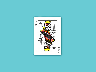 King of Spades (Classic) cards deckofcards design flat illustration king playing shots spade sword vector