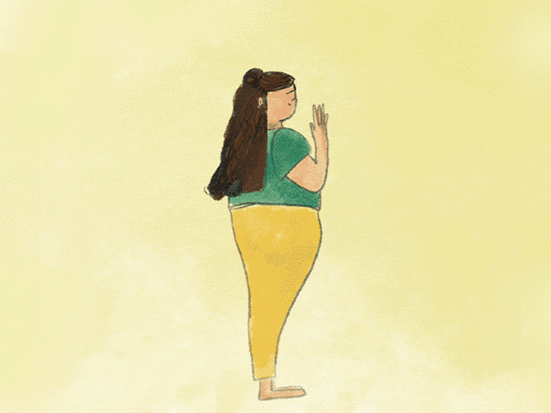 Yoga Day (Surya Namaskar) 2019 doodle dribbblecommunity gif girlillustration illustration internationalyogaday shots suryanamaskar yoga yogaday