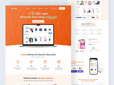 Laki - Website Service Landing Page 2 home page interface landing page service template ui ui ux ux web web design website