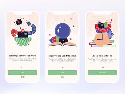 Onboarding Screens - Bookstore App