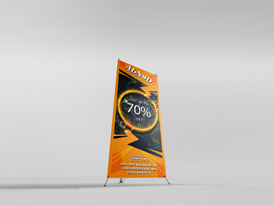 X Stand Banner ALNSD Mockup