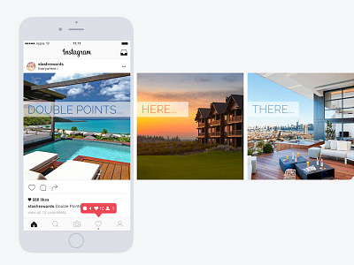 Double Points Social Campaign Mockup hotel photography instagram campaign stash hotel rewards travel