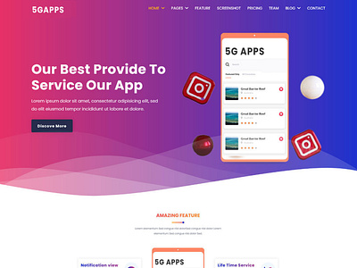 5gapps Website is a responsive branding design minimal website