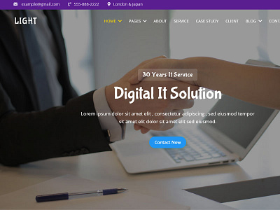 Light Consulting & Business IT Solution Service HTML Theme