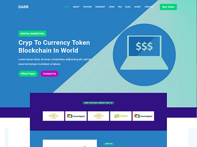 Darr - Bitcoin & Cryptocurrency HTML Template