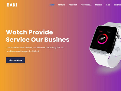 Baki Product landing page theme