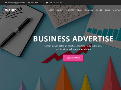Wahid - Advertising Html5 Landing Page Theme