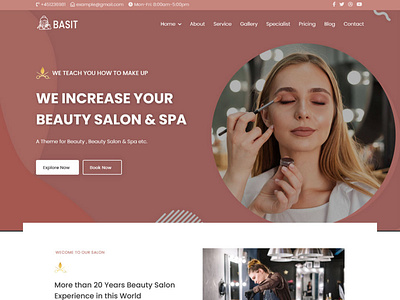 Basit is a beauity salon & spa theme