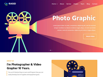 Rasid - Photography & Videography Template