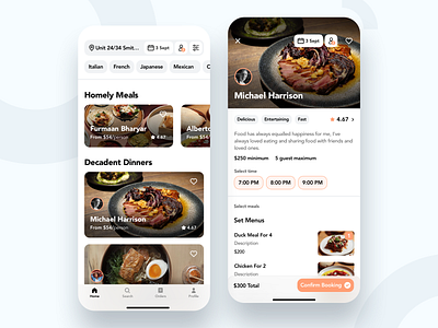 Book a Chef App