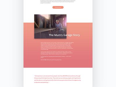 Mum's Garage - About WIP about cards clean colorful fresh modern shadow ui ux website