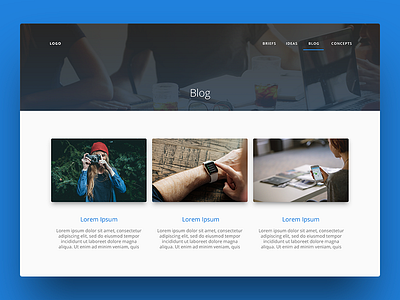 Blog Concept blog clean modern ui ux website