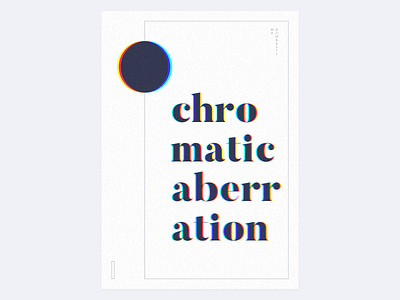 Chromatic Aberration chromatic aberration clean elegant minimal poster retro simple