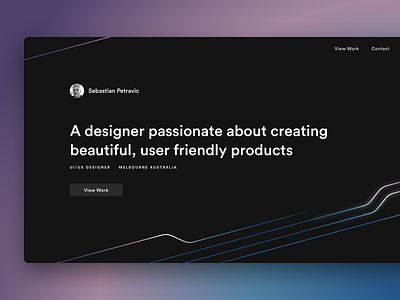 Personal Website Idea V2 80s clean dark dark ui landing page minimal modern neon portfolio simple sleak ui ux website