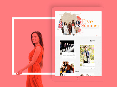 Blog Design color fashion lifestyle ui uiux webdesign wordpress