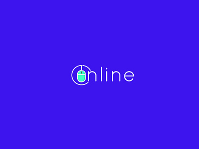 Online Logo colourful logo minimal