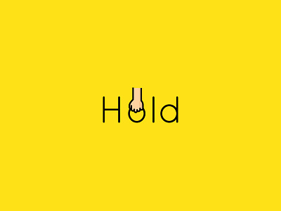 Hold the bag colourful logo minimal