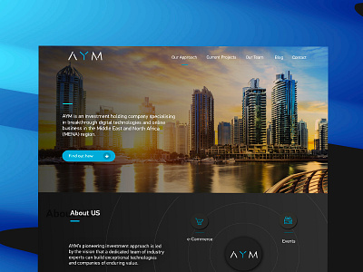 AYM_Website dubai imagery ui webdesign