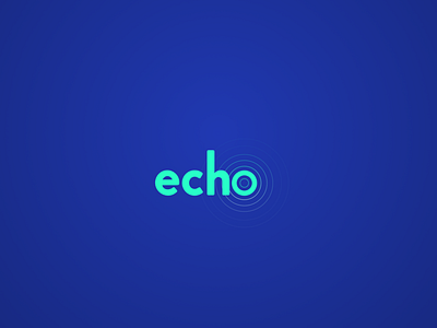 ECHO gradient gradient design logo typographic design