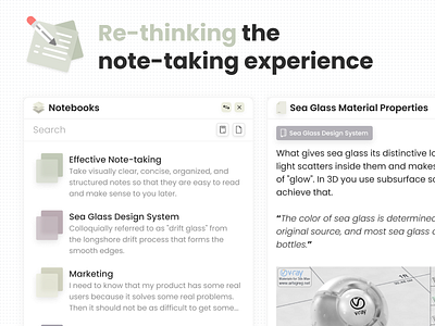 Re-thinking note-taking