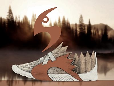 The Hawk Shoe Design illustrator industrial design logo design pen photoshop shoe design