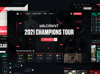 VALORANT ESPORTS | WEB REDESIGN esports ui valorant