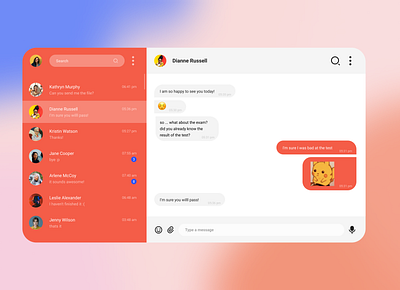 Daily UI #013 - Direct Messaging app dailyui design desktop desktop app desktop design direct messaging figma message message app ui ux